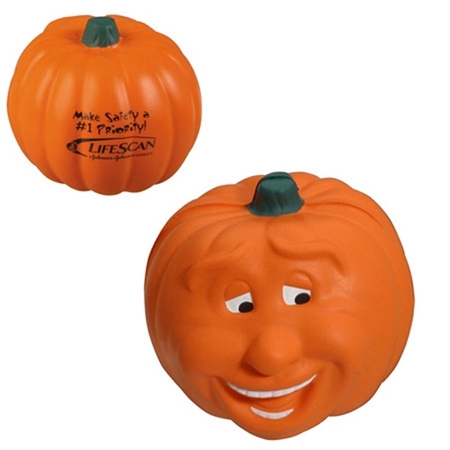 Promotional Pumpkin Smile Stress Ball