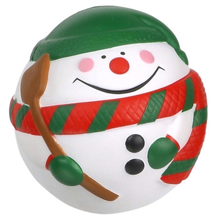 Promotional Snowman Ball Stress Ball