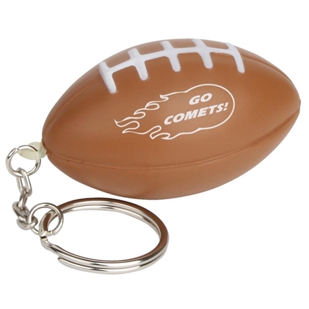 Promotional Football Keychain Stress Ball