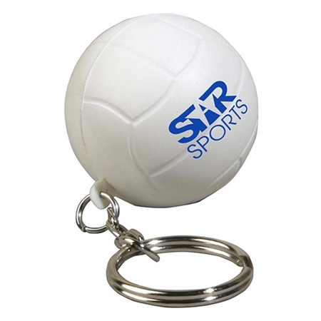 Promotional Volleyball Key Chain Stress Ball