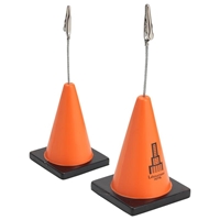 Promotional Construction Cone Memo Holder Stress Ball