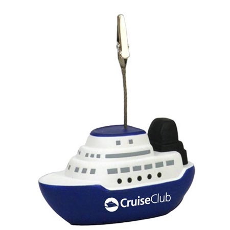 Custom Printed Cruise Boat Memo Holder Stress Ball