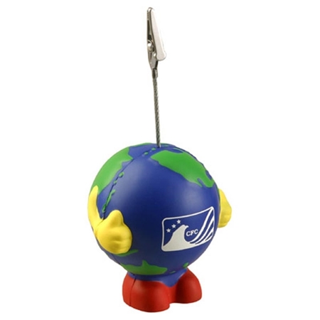 Custom Earthball Man Memo Stress Holder Stress Ball