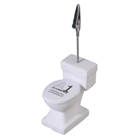 Custom Printed Toilet Memo Holder Stress Ball