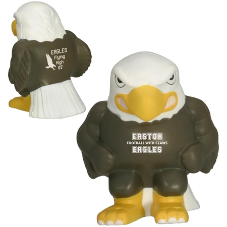 Promotional Eagle Mascot Stress Ball