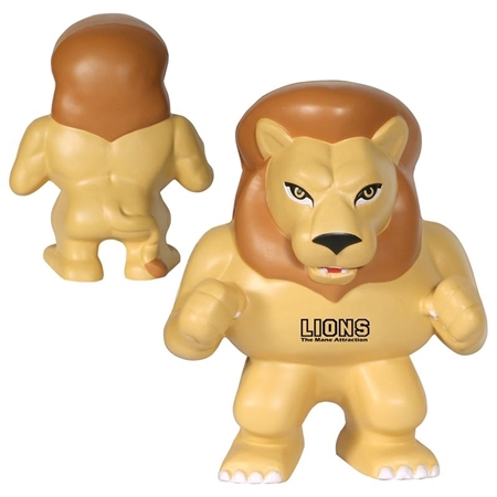 Promotional Lion Mascot Stress Ball