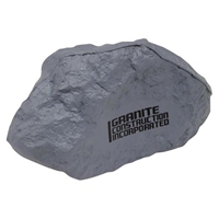 Custom Printed Gray Rock Stress Ball