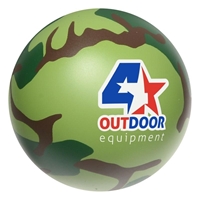Imprinted Camouflage Stress Ball