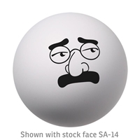 Emoticon Stress Ball With Logo