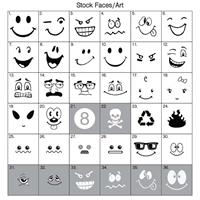 Emoticon Imprints For Stress Ball