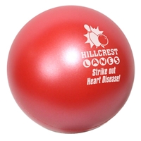 Red Imprinted Jewel Stress Ball