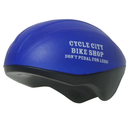 Custom Printed Bicycle Helmet Stress Ball