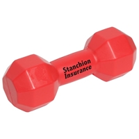 Branded Red Dumbbell Stress Ball