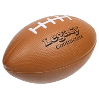 Brown Imprinted Football Stress Ball