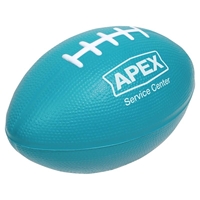 Blue Branded Football Stress Ball