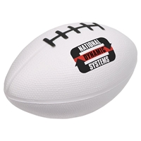 White Football Stress Ball