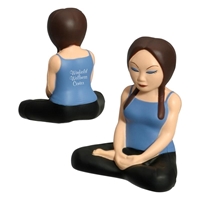 Promotional Yoga Girl Stress Ball