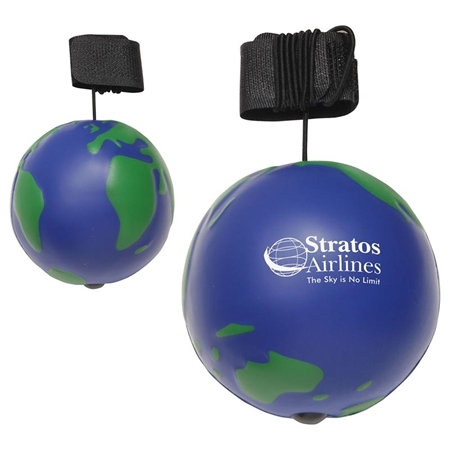 Promotional Earthball Yo-Yo Bungee Stress Ball