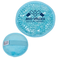 Picture of Custom Printed Plush Round Gel Beads Hot/Cold Pack