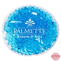 Picture of Custom Printed Round Aqua Pearls Hot/Cold Pack