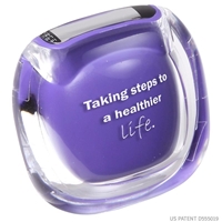 Purple Custom printed pedometer