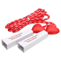 Picture of Custom Printed Heart Fitness Jump Rope - 8Ft