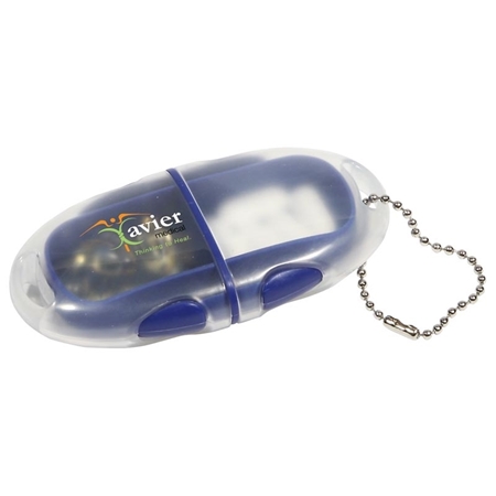 Promotional Compact Pillbox Key Chain