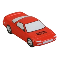 Red Imprinted Sports Car Stress Ball