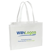 Full Color Standard Non-woven Tote - 16"W x 12"H x 6"D with your logo