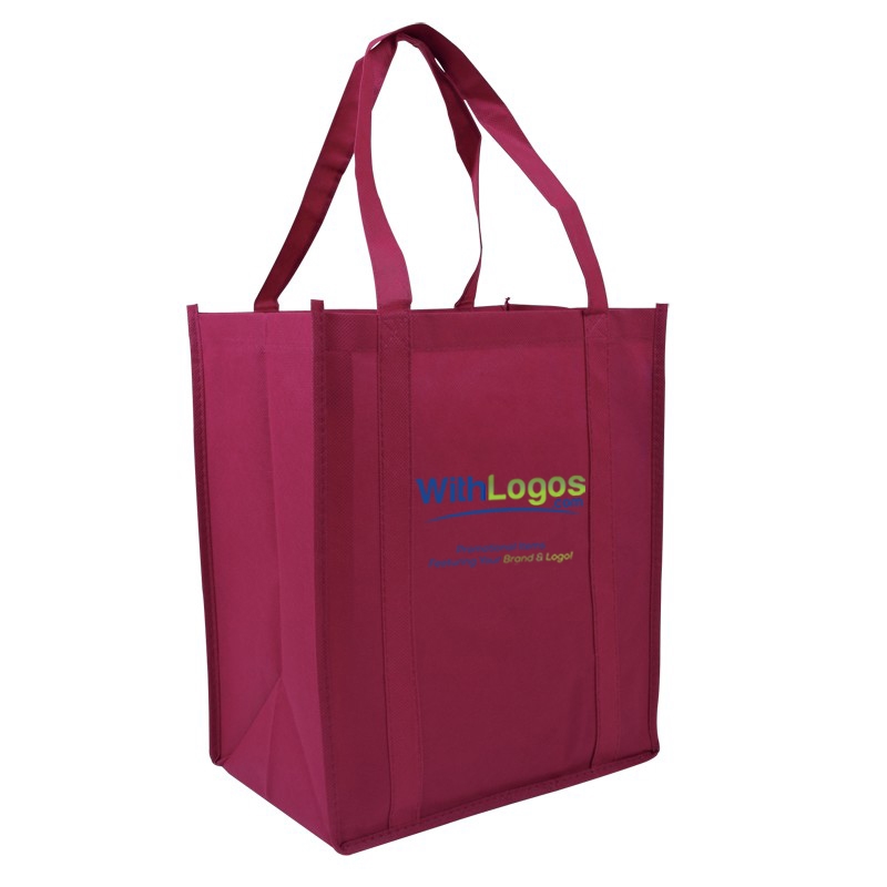Promotional Atlas Nonwoven Grocery Tote (Full Color Imprint) with ...