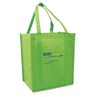 Picture of Full Color Non-woven Grocery Tote - 12"W x 13"H x 8"D