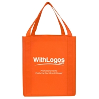 Orange Branded Grocery Tote Bag