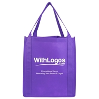 Custom Non-woven Grocery Tote - 13"W x 15"H x 10"D