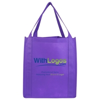 Full Color Jumbo Non-woven Grocery Tote - 13"W x 15"H x 10"D