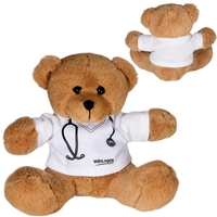 Picture of Custom Printed 7" Doctor or Nurse Plush Bear