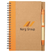 Picture of Custom Printed Eco Spiral Notebook and Pen