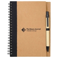 Picture of Custom Printed Eco Spiral Notebook and Pen