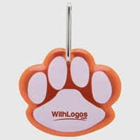 Personalized Paw Shaped Reflective Collar Tag