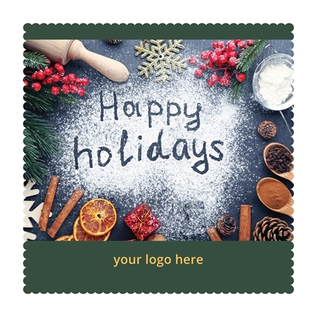 Holiday Cooking Microfiber Cloth Card