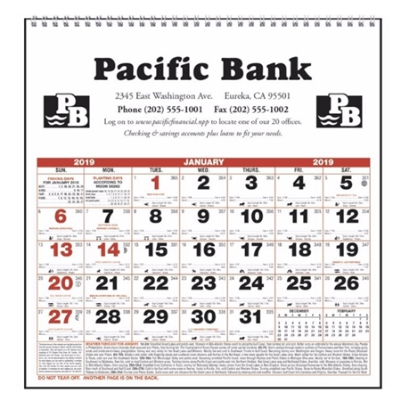 Imprinted Calendar