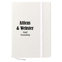 White Imprinted 5 x 7 Notebook