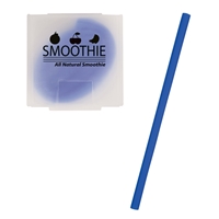 Custom Silicone Straw - Blue
