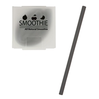 Custom Silicone Straw - Black