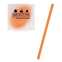 Custom Silicone Straw - Orange