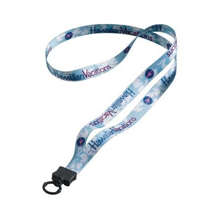 Picture of 1/2" Lanyard with Plastic Clamshell and Plastic O-Ring