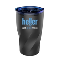 Picture of Custom 14 oz Black Stainless Steel Twisting Tumbler