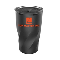 Picture of Custom 14 oz Black Stainless Steel Twisting Tumbler