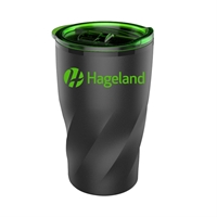 Picture of Custom 14 oz Black Stainless Steel Twisting Tumbler