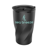 Picture of Custom 14 oz Black Stainless Steel Twisting Tumbler