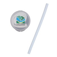 Silicone Straw with Branded Case